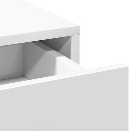 vidaXL Toaletka Biały 78,5 x 41 x 135 cm Materiał drewnopochodny