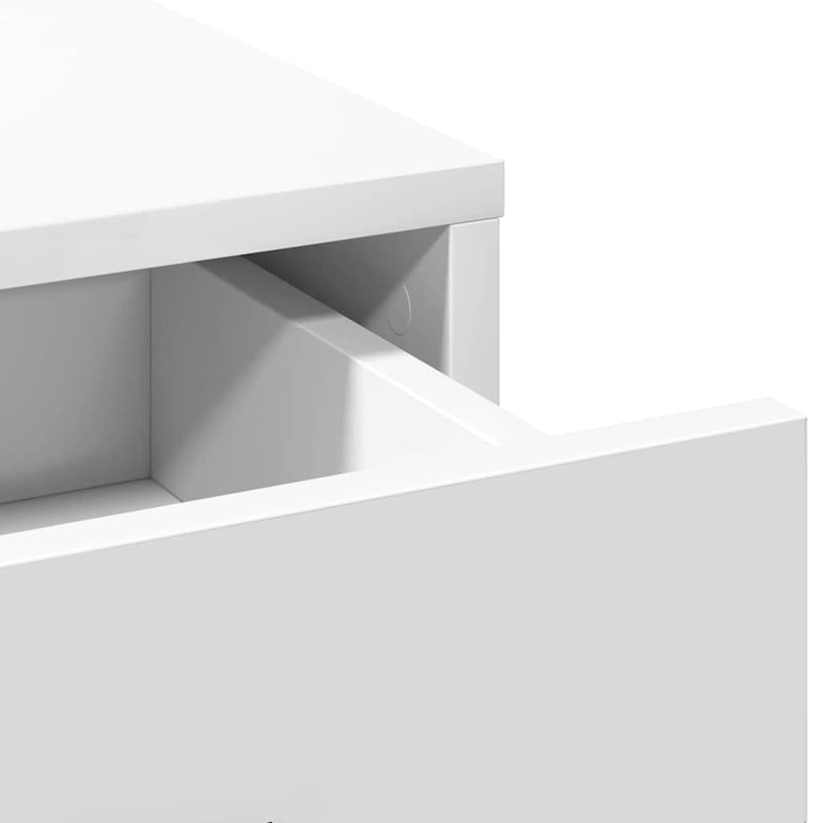 vidaXL Toaletka Biały 78,5 x 41 x 135 cm Materiał drewnopochodny