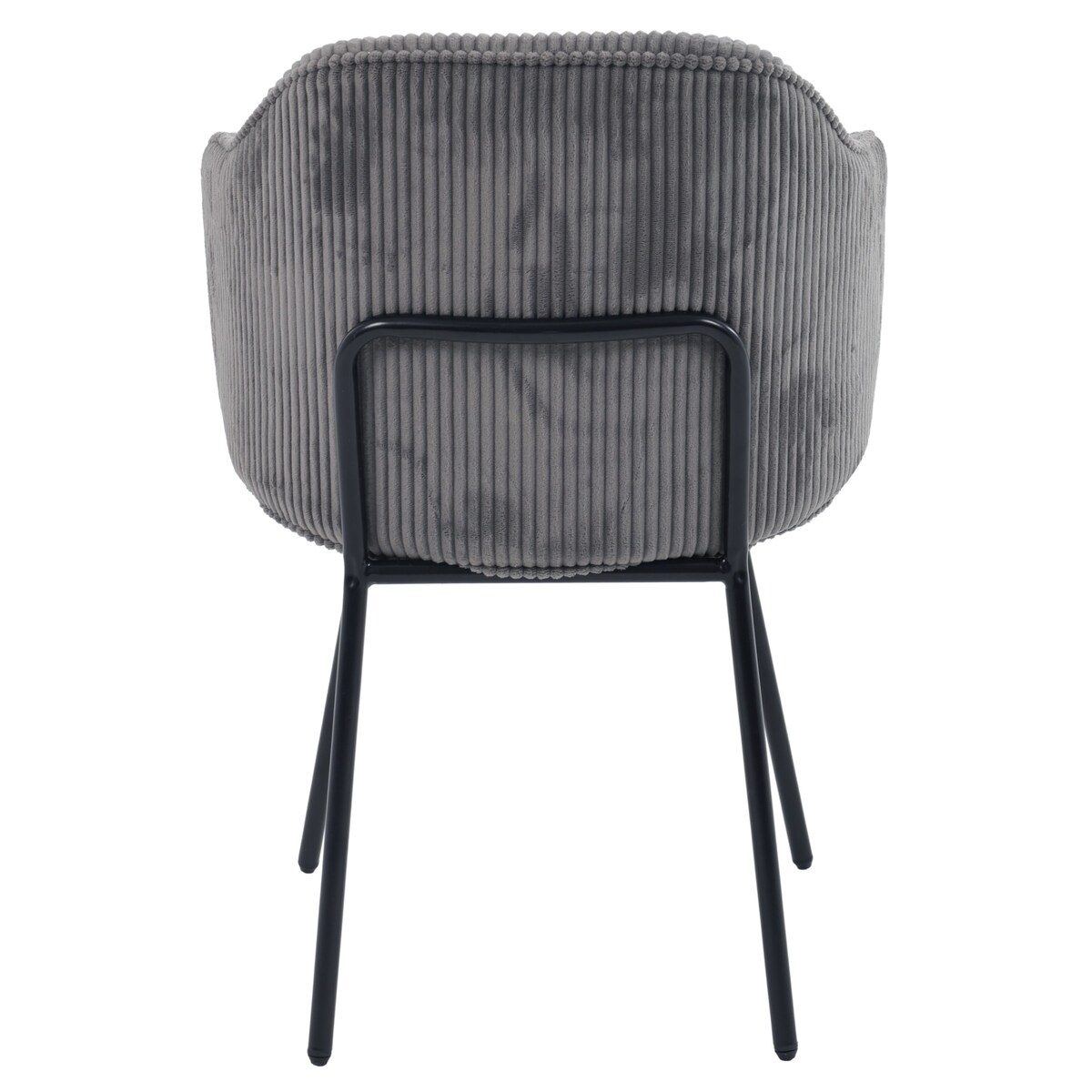 Krzesło tapicerowane AMELIA sztruks welurowe szare