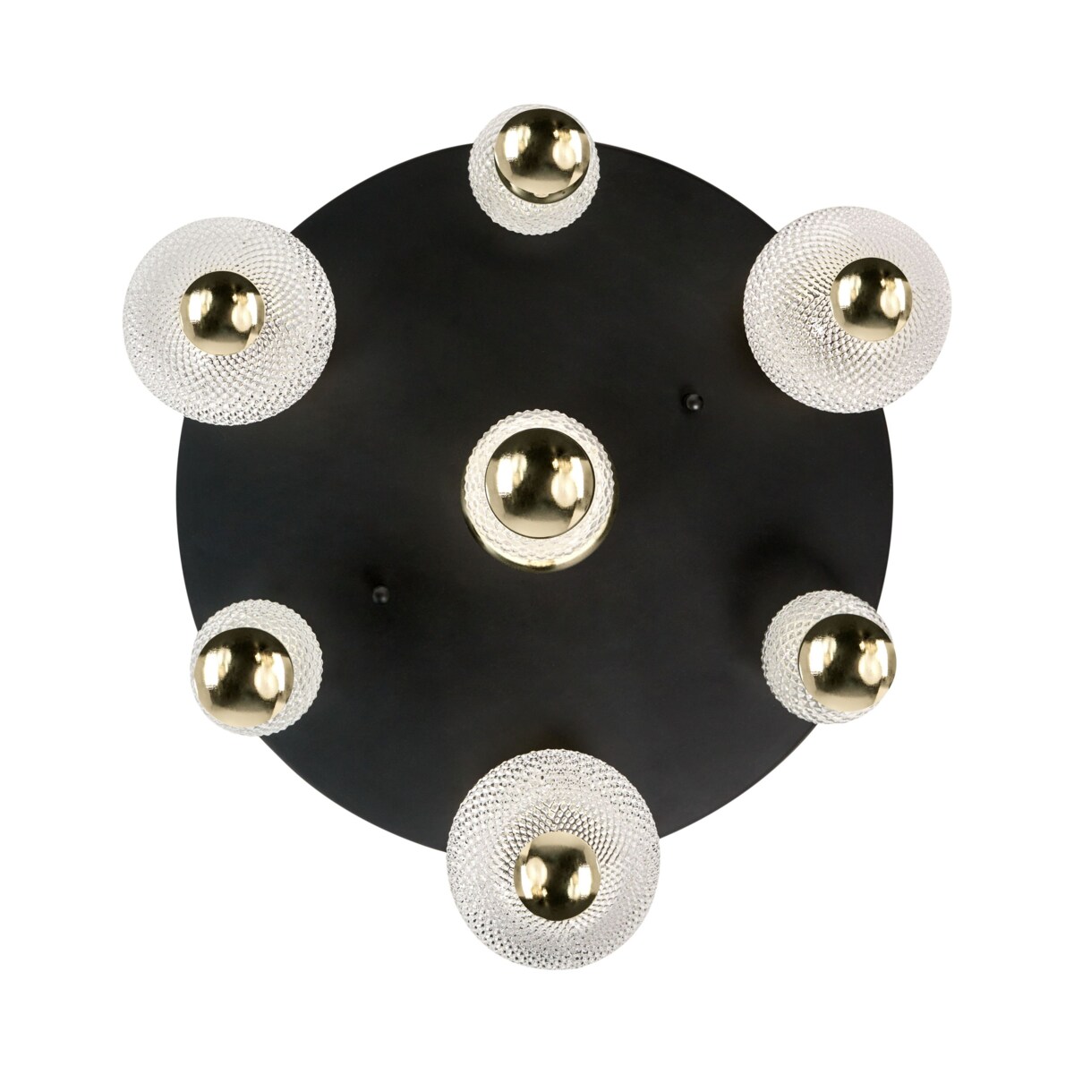 Lampa sufitowa LED SORA Szkło Złoty