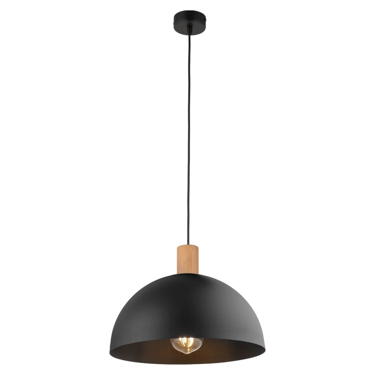 Wisząca lampa salonowa Oslo 4852 TK Lighting skandynawska drewniana czarna