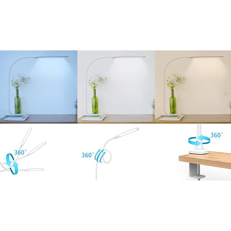 Lampka Biurkowa Szkolna Na Biurko Stołowa Led