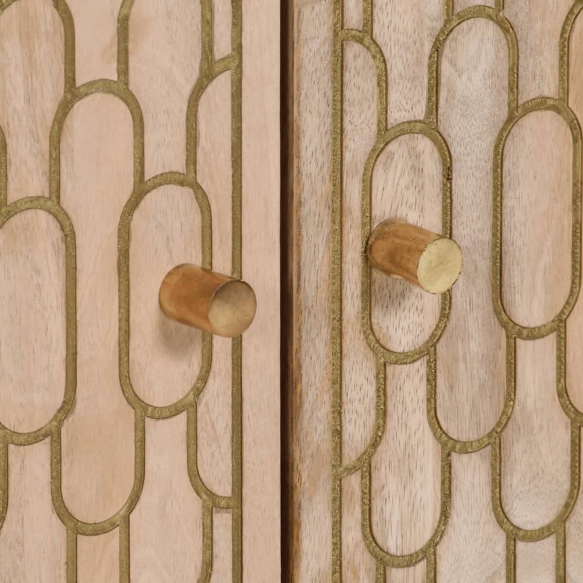 vidaXL Szafka, 60x33x75 cm, lite drewno mango