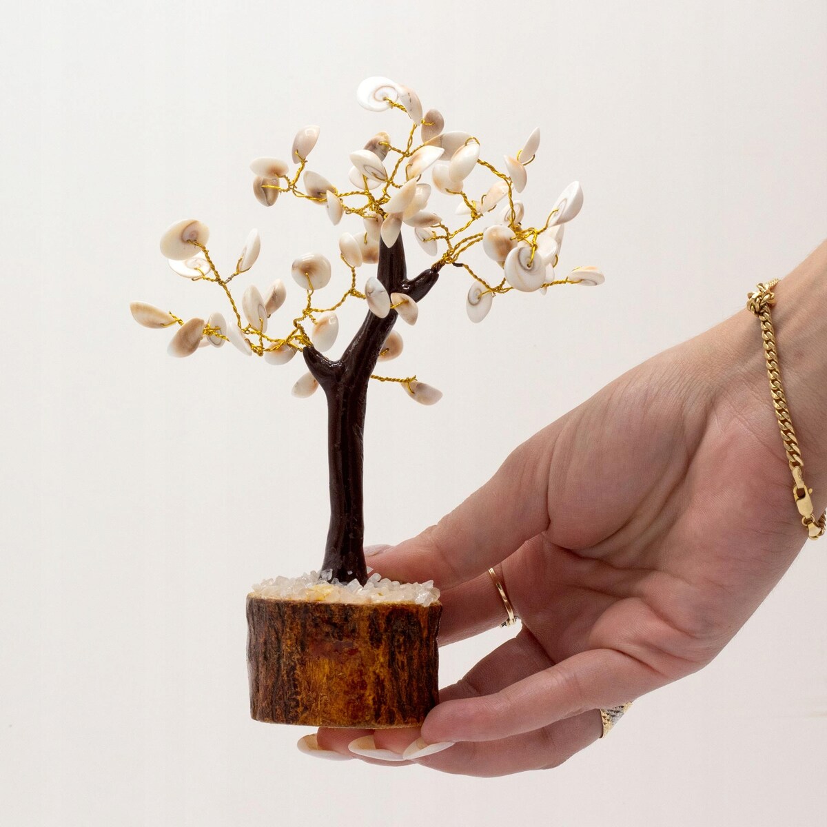 Drzewko SZCZĘŚCIA Duże z Kamieniami Gomati Chakra amulet talizman harmonia