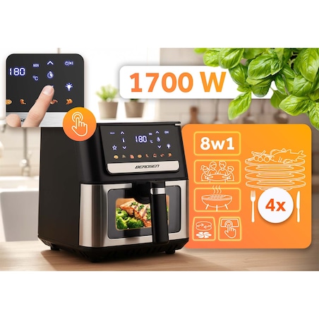 Frytkownica beztłuszczowa Berdsen Air Fryer 6,5l 1700W frytownica