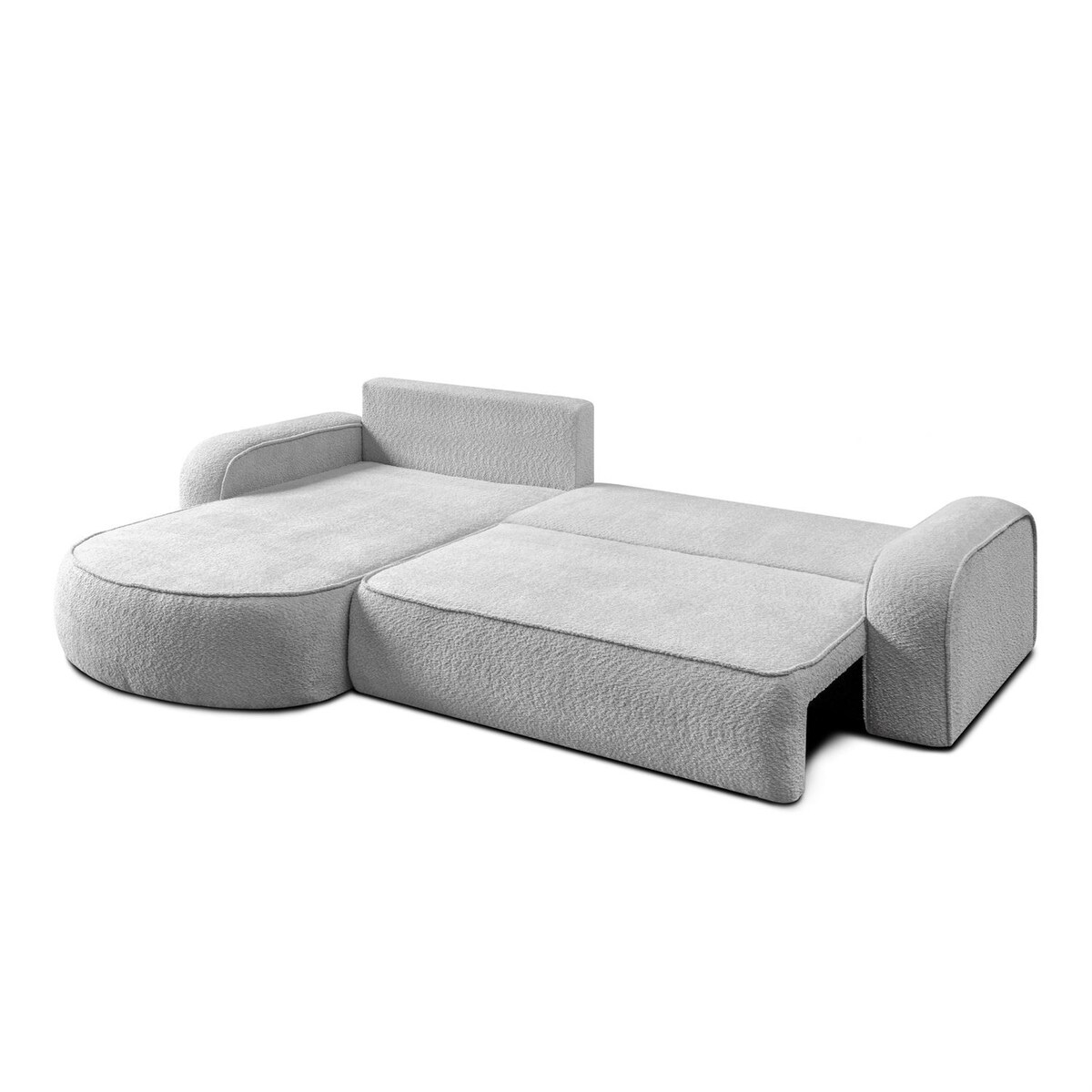 Rozkładany narożnik VENUS II z pojemnikiem na pościel, Coral 75