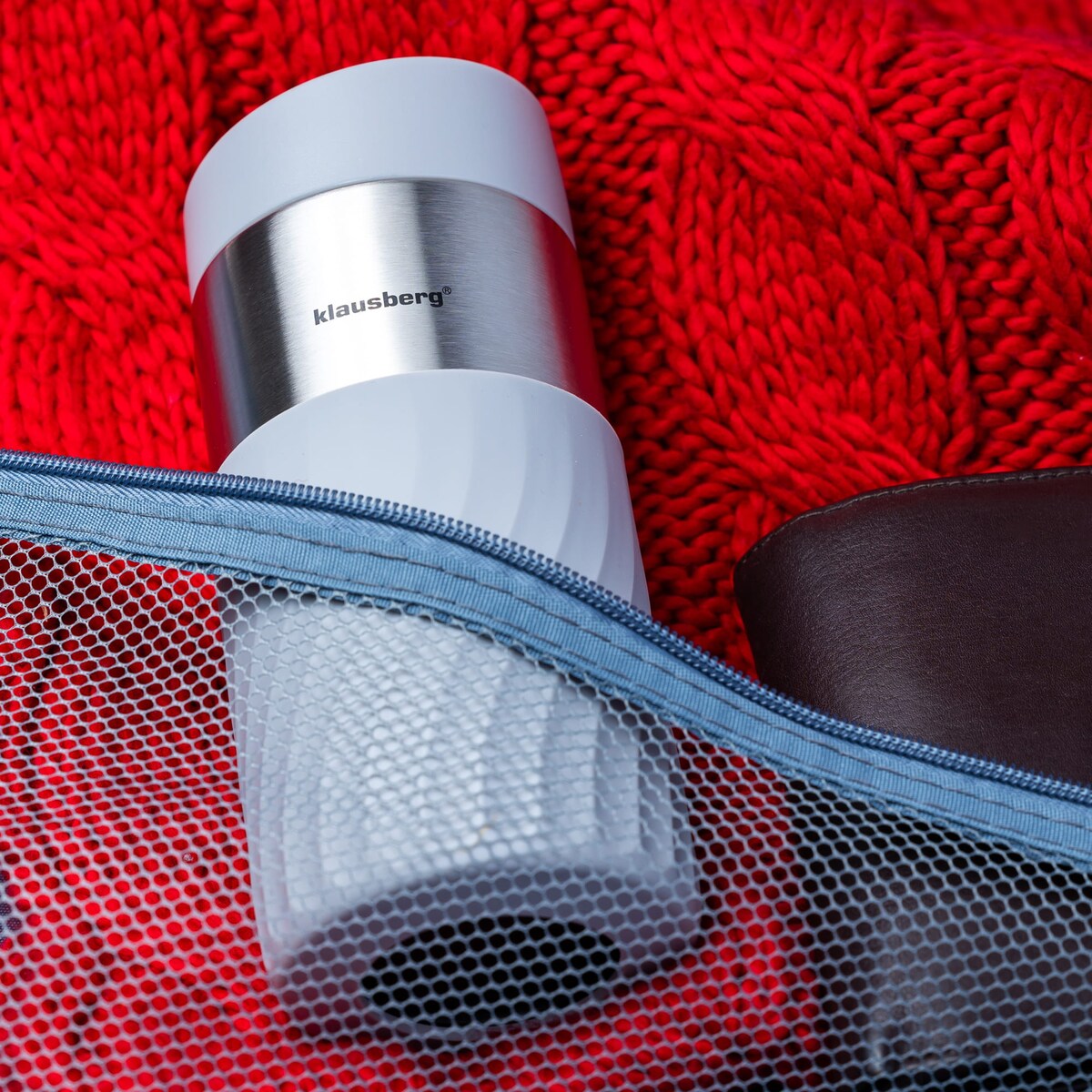 Kubek termiczny 300ml KLAUSBERG szary