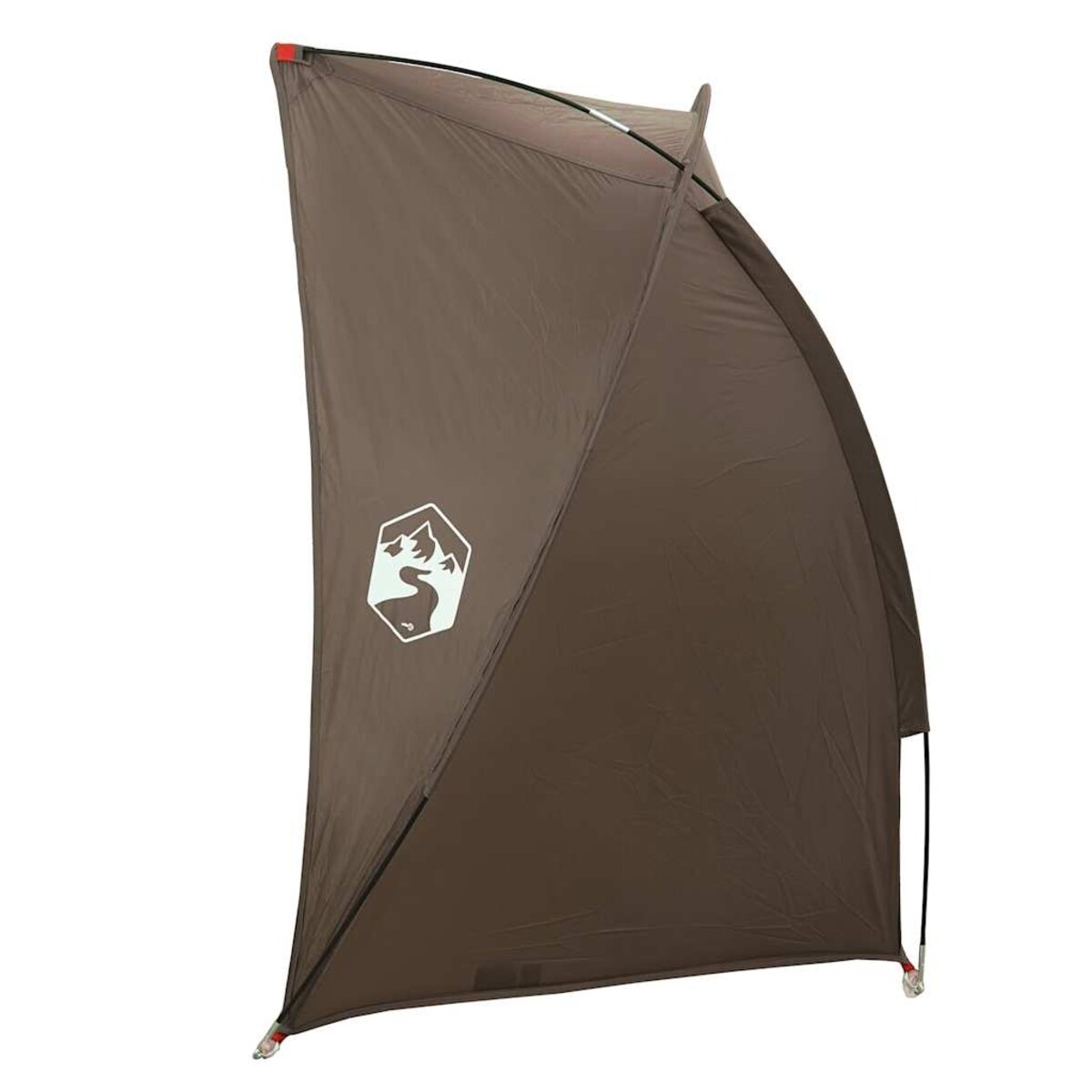 vidaXL Namiot wędkarski, brązowy, wodoszczelny