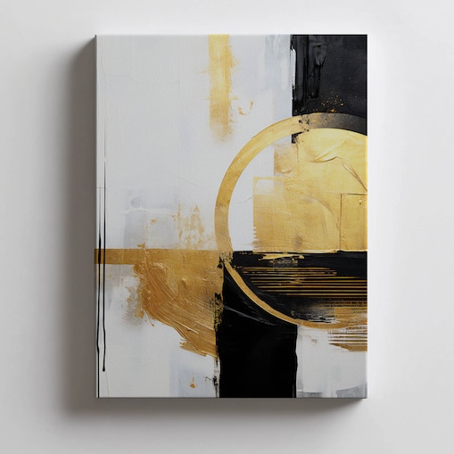 Złoty Akcent, 30x40 cm, bez ramy, płótno premium na blejtramie