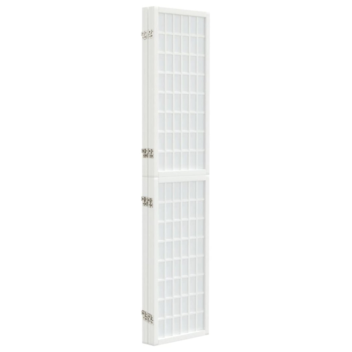 vidaXL Składany parawan 4-panelowy, styl japoński, 160x170 cm, biały