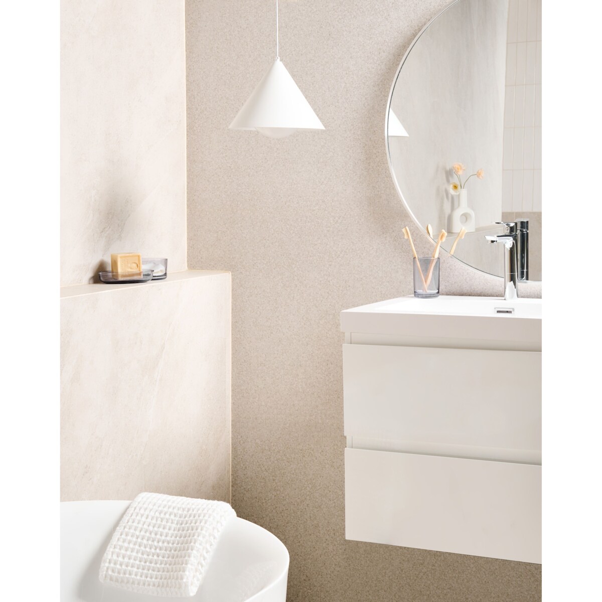 Lampa wisząca LEYRE Metal Biały