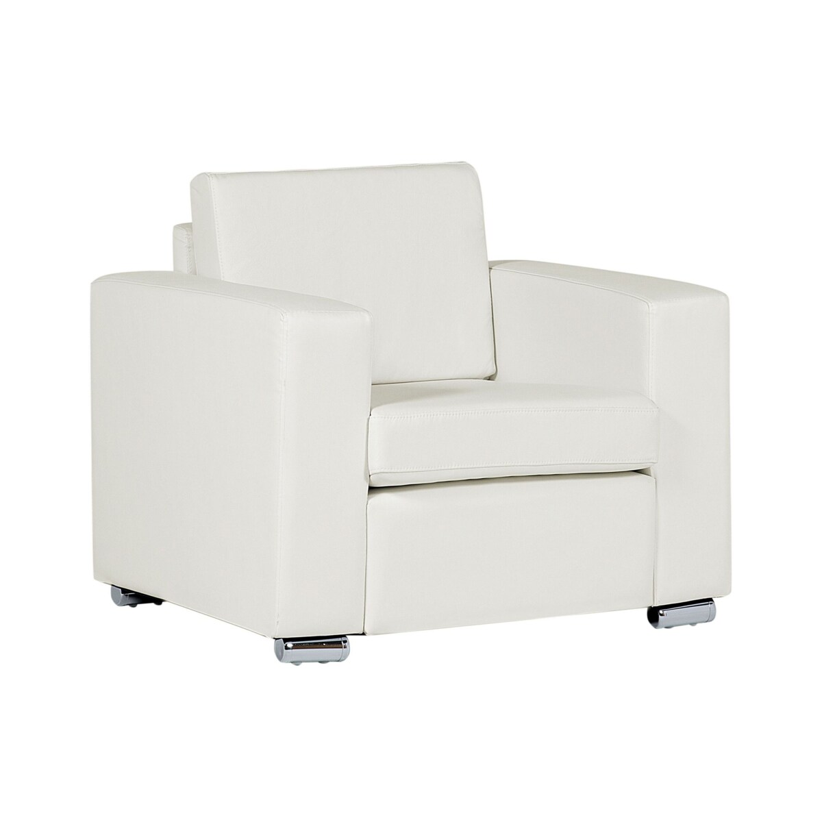 Fotel HELSINKI Skóra naturalna Biały