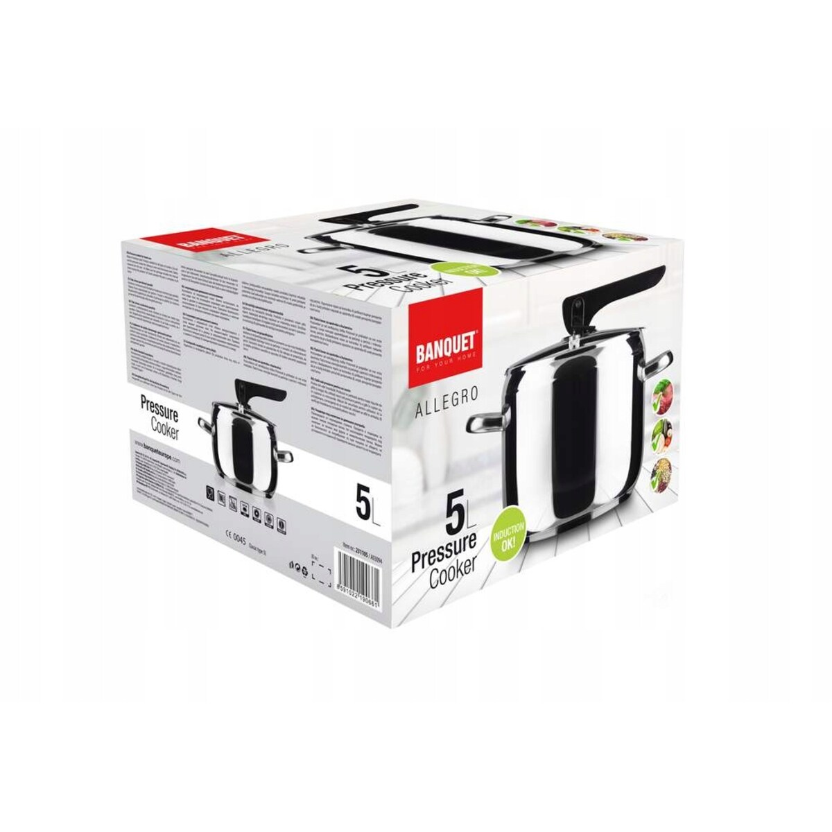 SZYBKOWAR GARNEK PAROWY 5 L indukcja do szybkie gotowanie ciśnieniowy