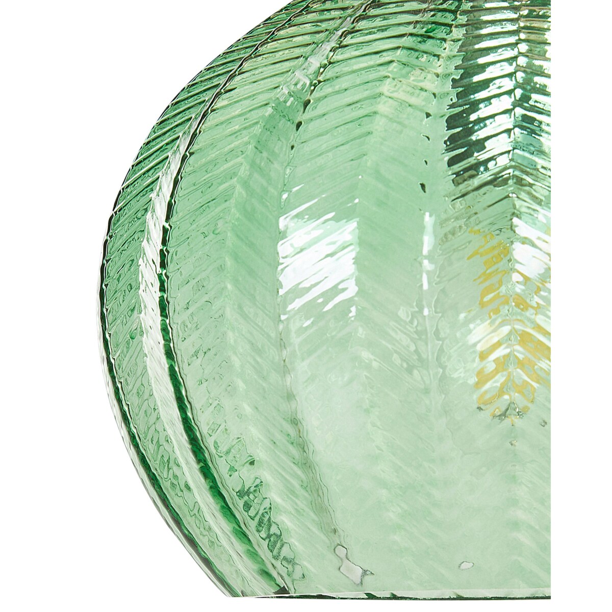 Lampa wisząca szklana zielona KEILA