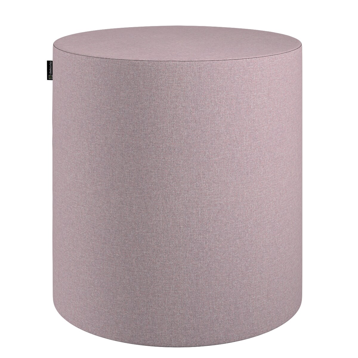 Puf Barrel, pastelowy róż, ø40, wys. 40 cm, Amsterdam