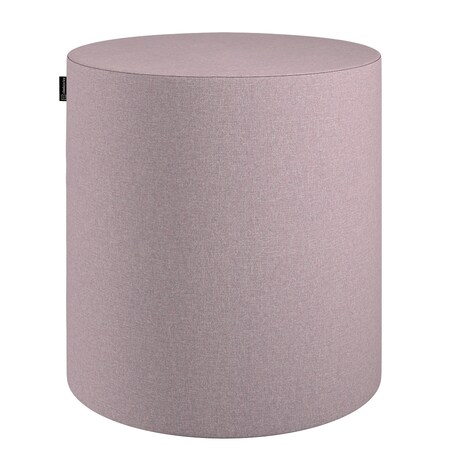 Puf Barrel, pastelowy róż, ø40, wys. 40 cm, Amsterdam