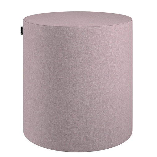 Puf Barrel, pastelowy róż, ø40, wys. 40 cm, Amsterdam