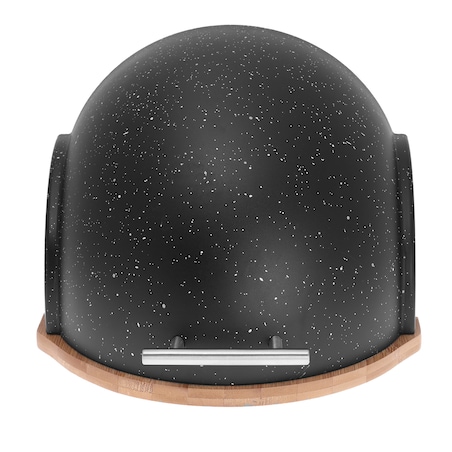 Chlebak bambusowo-akrylowy czarny marmurek KLAUSBERG