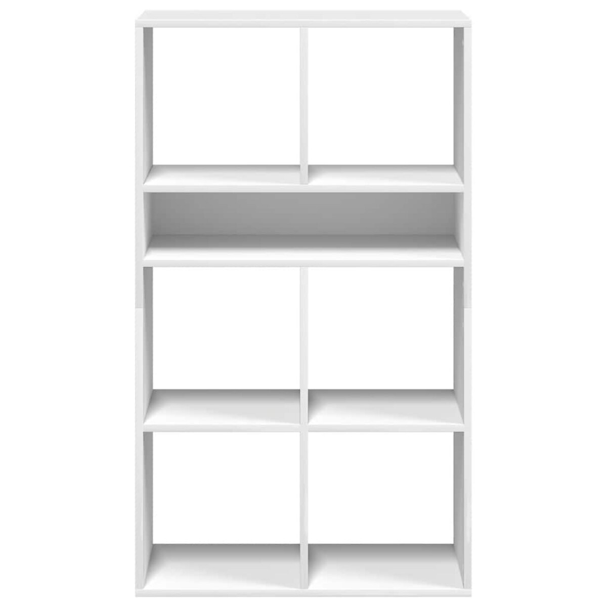 vidaXL Regał na książki, biały, 66x31x112 cm, materiał drewnopochodny