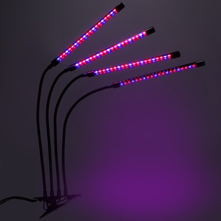 Lampa Led Do Wzrostu Roślin 80 Diod Timer 25 W Uprawa Roślin Do Domu Z Zasilaczem Sieciowym