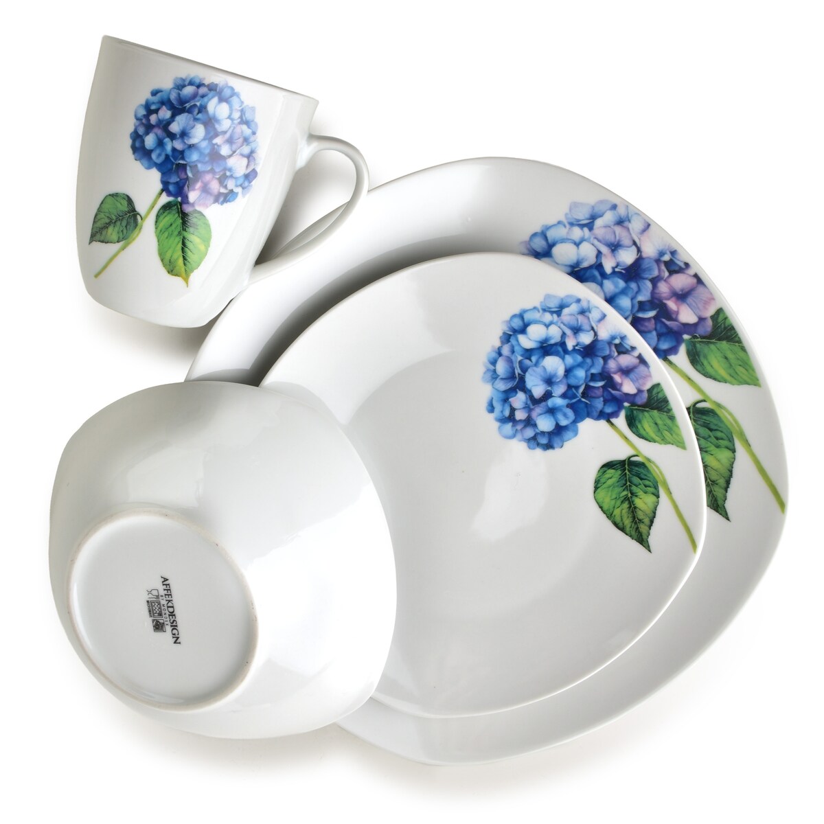 Komplet obiadowy 16-częściowy LEA Purple