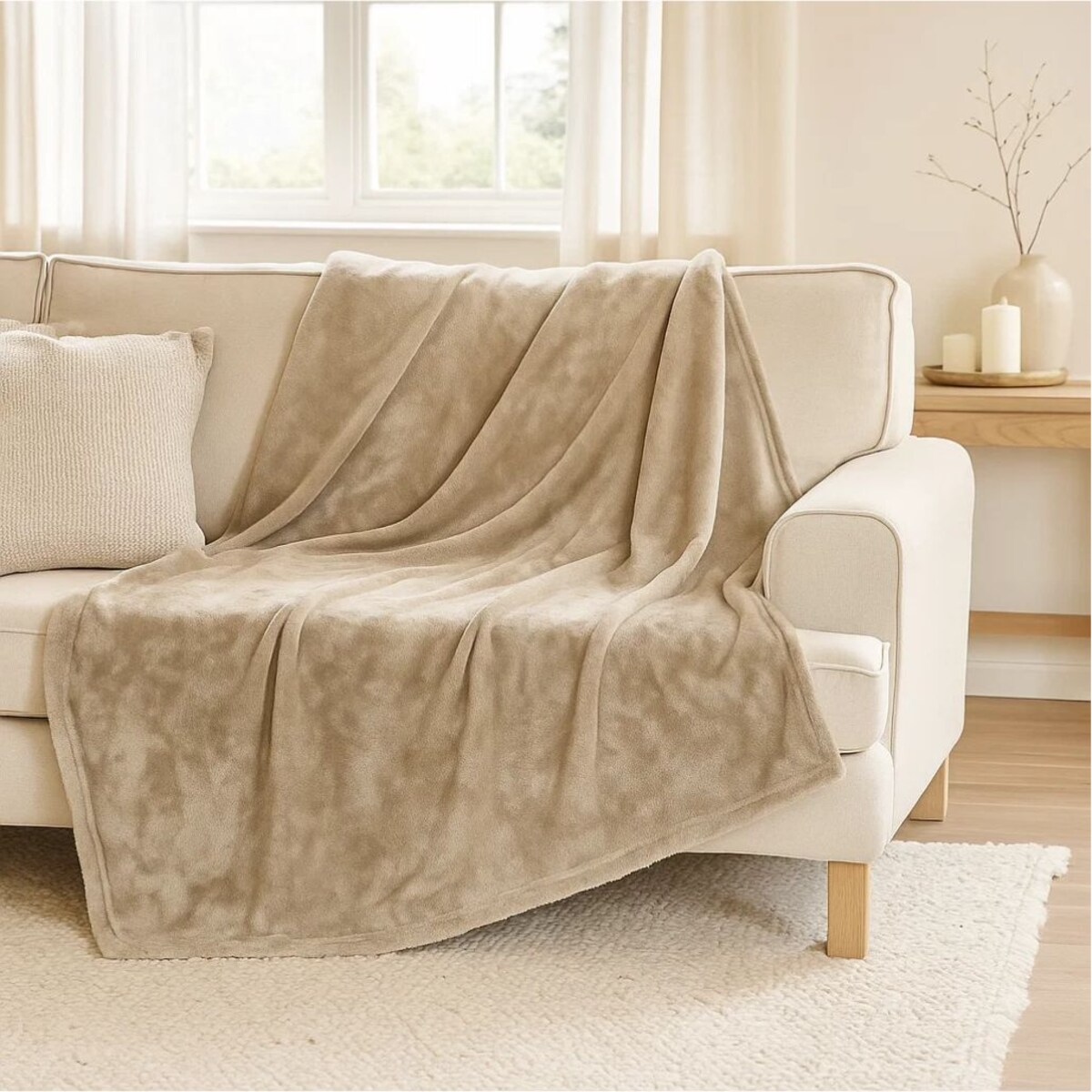 Koc pluszowy 180 x 220 cm