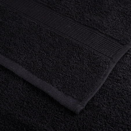 vidaXL Ręczniki premium SOLUND, 4 szt., czarne, 80x200 cm, 600 g/cm²