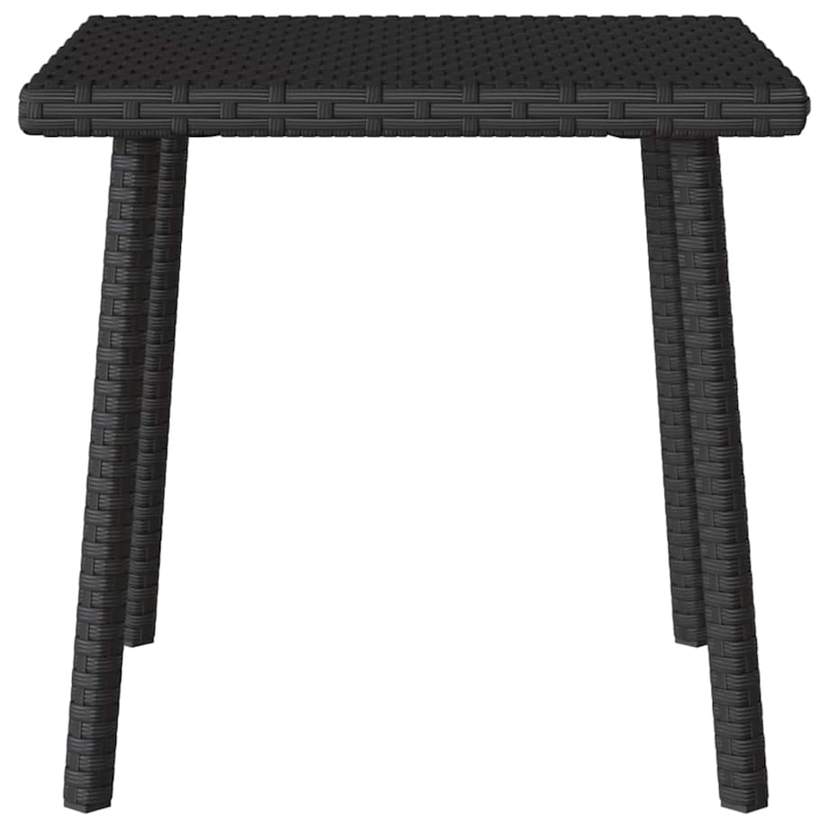 vidaXL Stolik kawowy ogrodowy prostokątny czarny 40x40x37cm polirattan