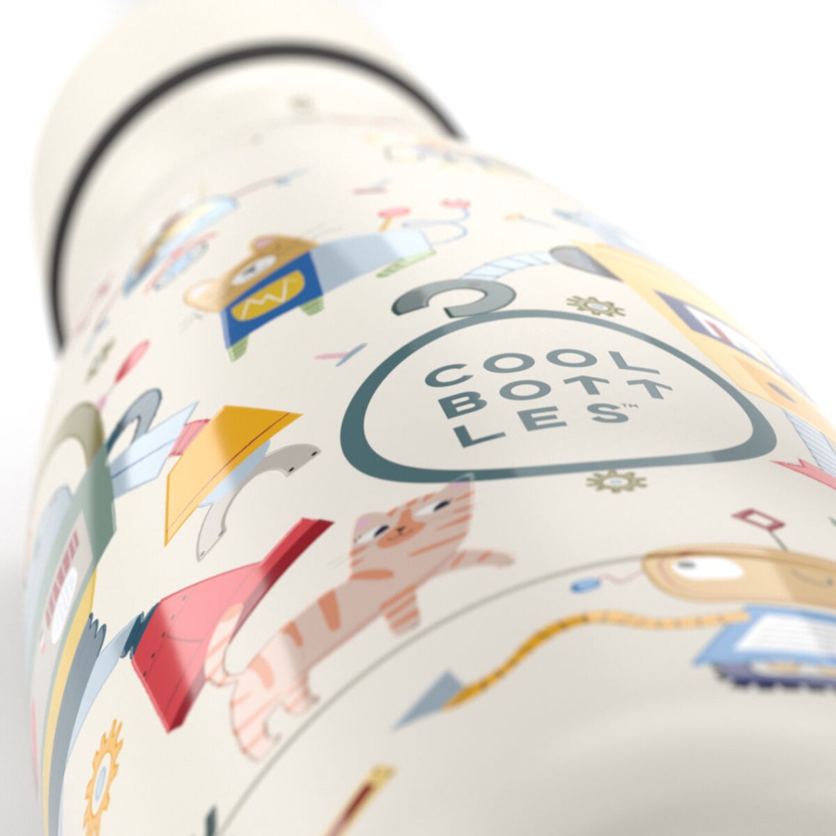 Cool Bottles Butelka termiczna Kids 350 ml Triple cool Messy Robots