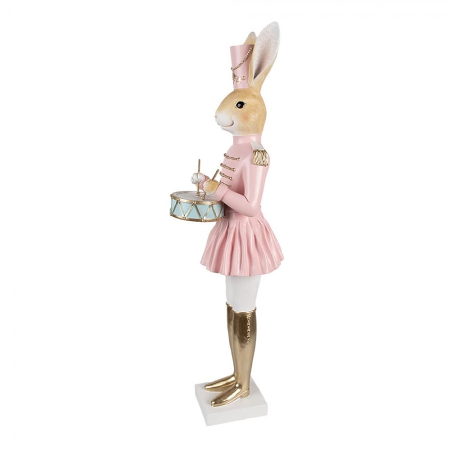 Duża figurka - dziewczynka Królik w różowym mundurku 79 cm