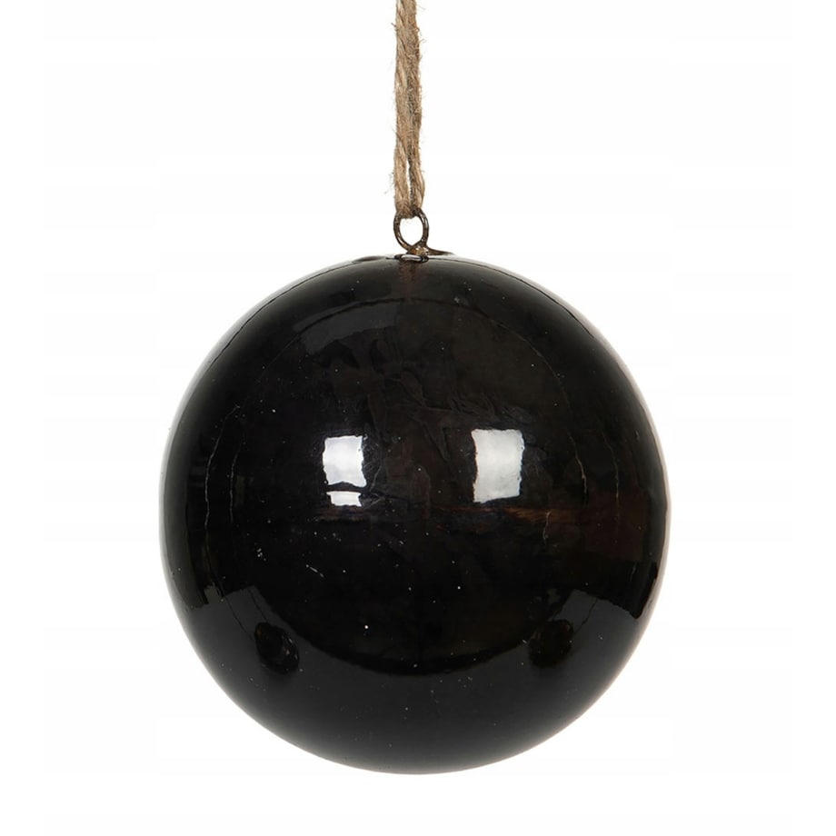 BOMBKA ZAWIESZKA metalowa CZARNA 9cm