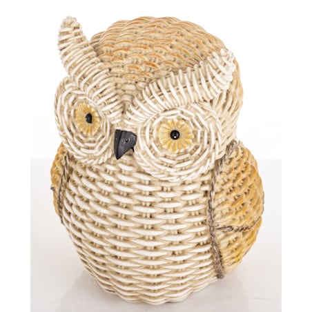 Dekoracja - sówka 16,5x12x11 cm OWL brązowa