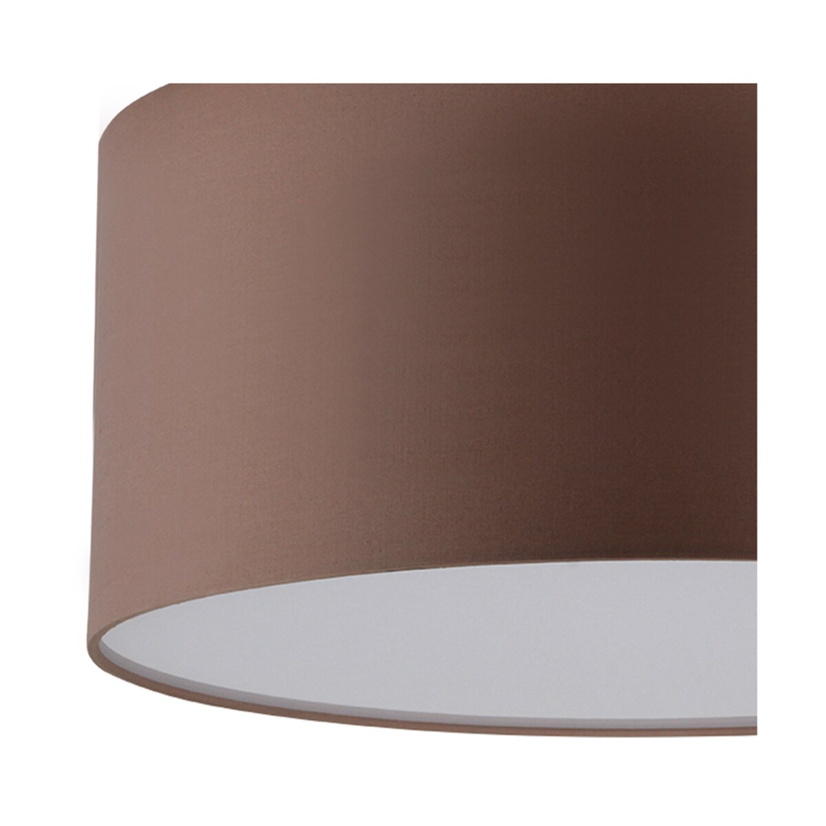 Lampa Sufitowa BRITOP Lighting 1xLED 13W Elegancka Brązowa Tkanina w Klasycznym Stylu, Polski Producent, 1 szt.