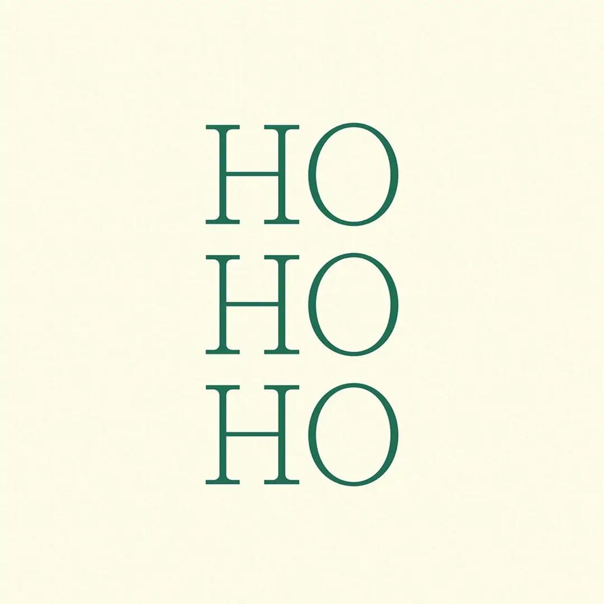 Poduszka świąteczna na krzesło - HO HO HO - zielone