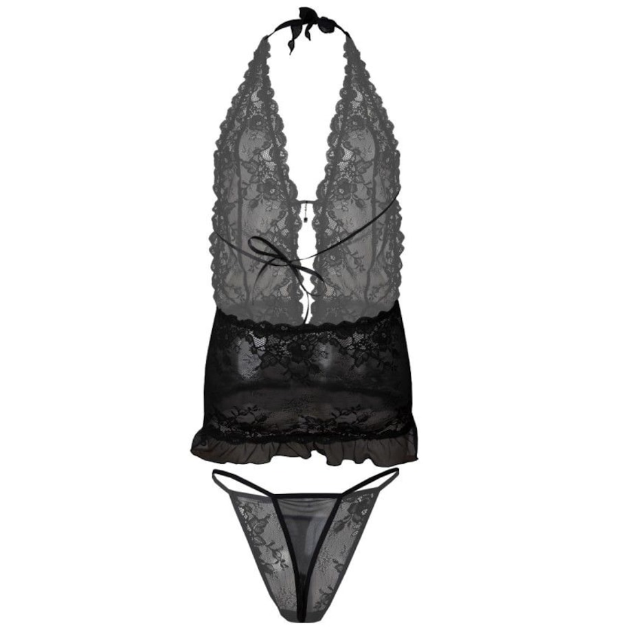 Komplet Hailey Czarny Czarny, XL