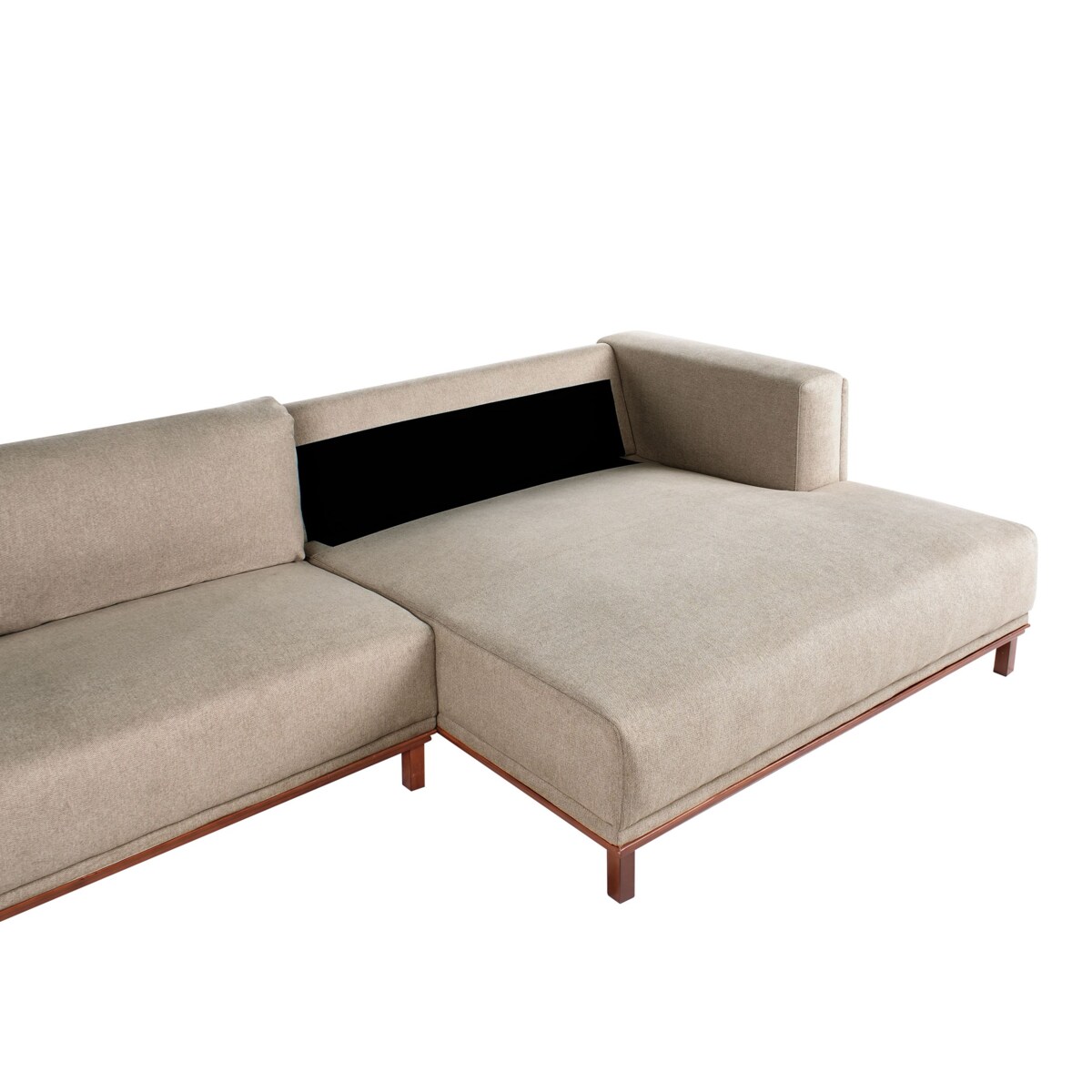 Narożnik VENG Beżowoszary dla 4 osób