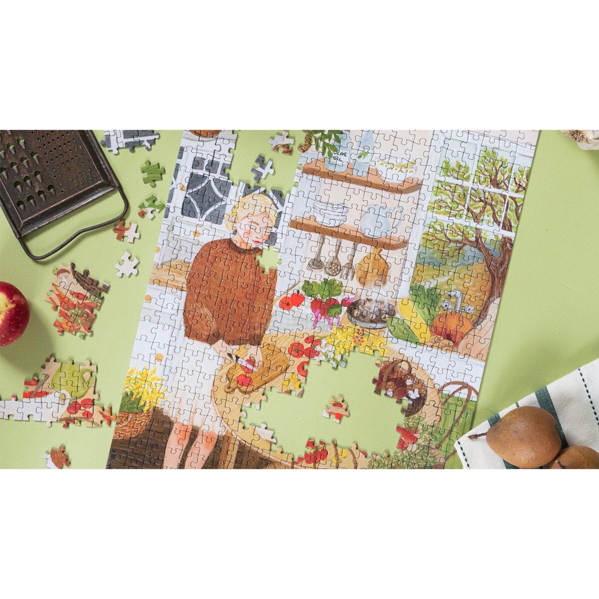 Muno Puzzle "Domowe Przetwory" by Asia Spettel Puzzle 500 el. w eco woreczku