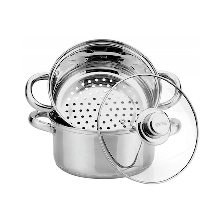 Kinghoff garnek na parę 3 elementy 18cm 7928