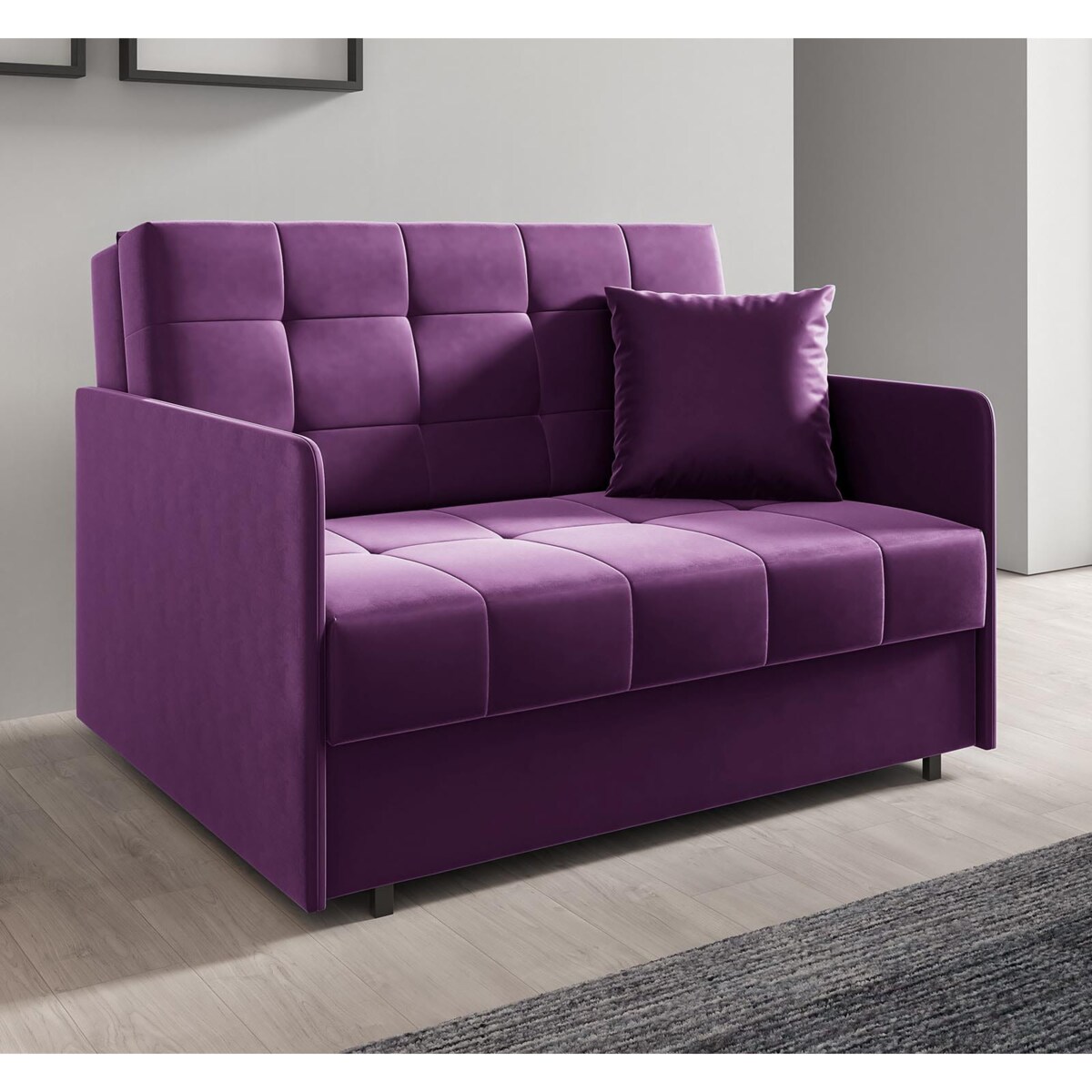 Kanapa Amerykanka York II pikowana, tkanina Kronos 03