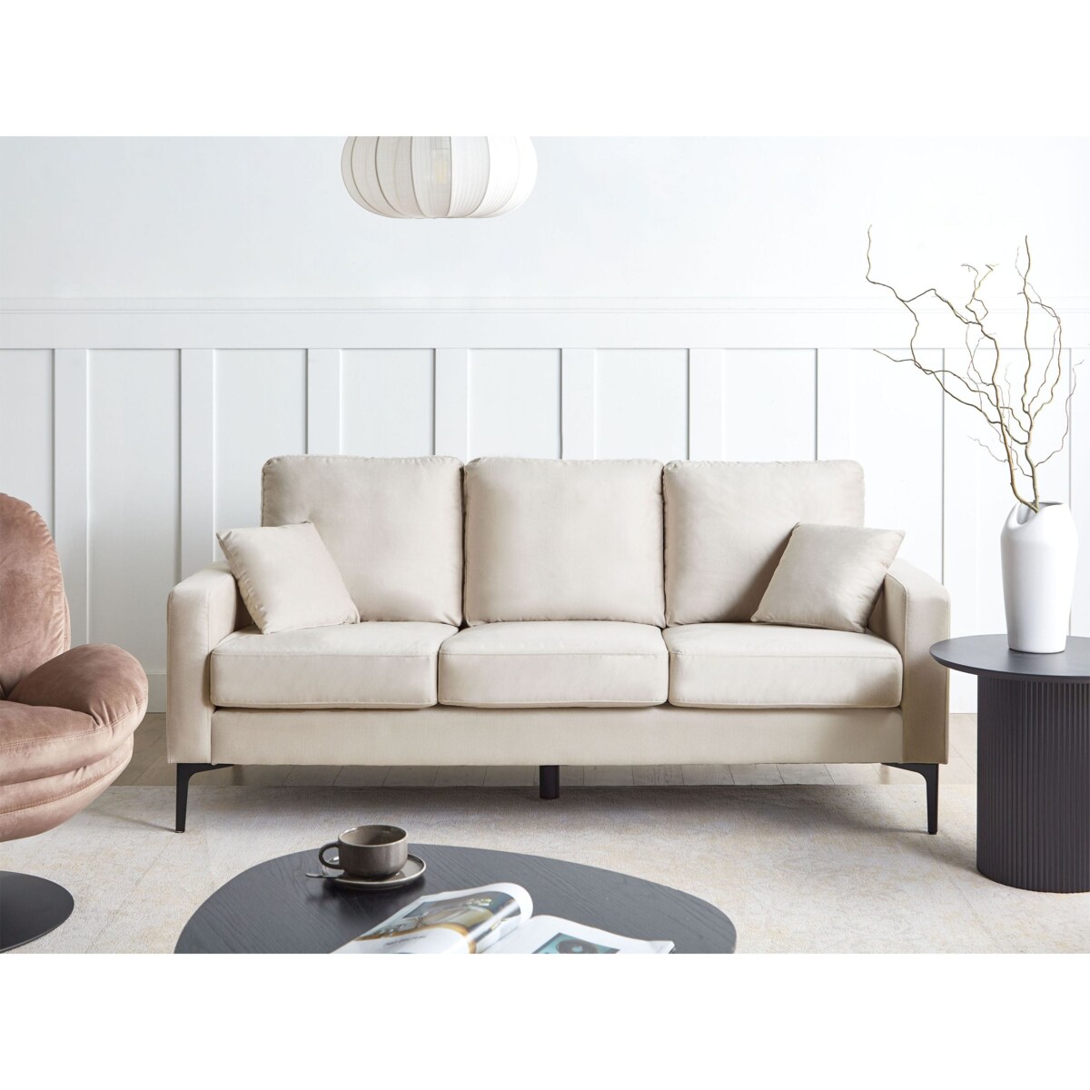 Sofa dla 3 osób GAVLE Jasnobeżowy