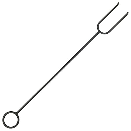 vidaXL Rustykalne palenisko z pogrzebaczem, 67,5 cm, XXL, stal