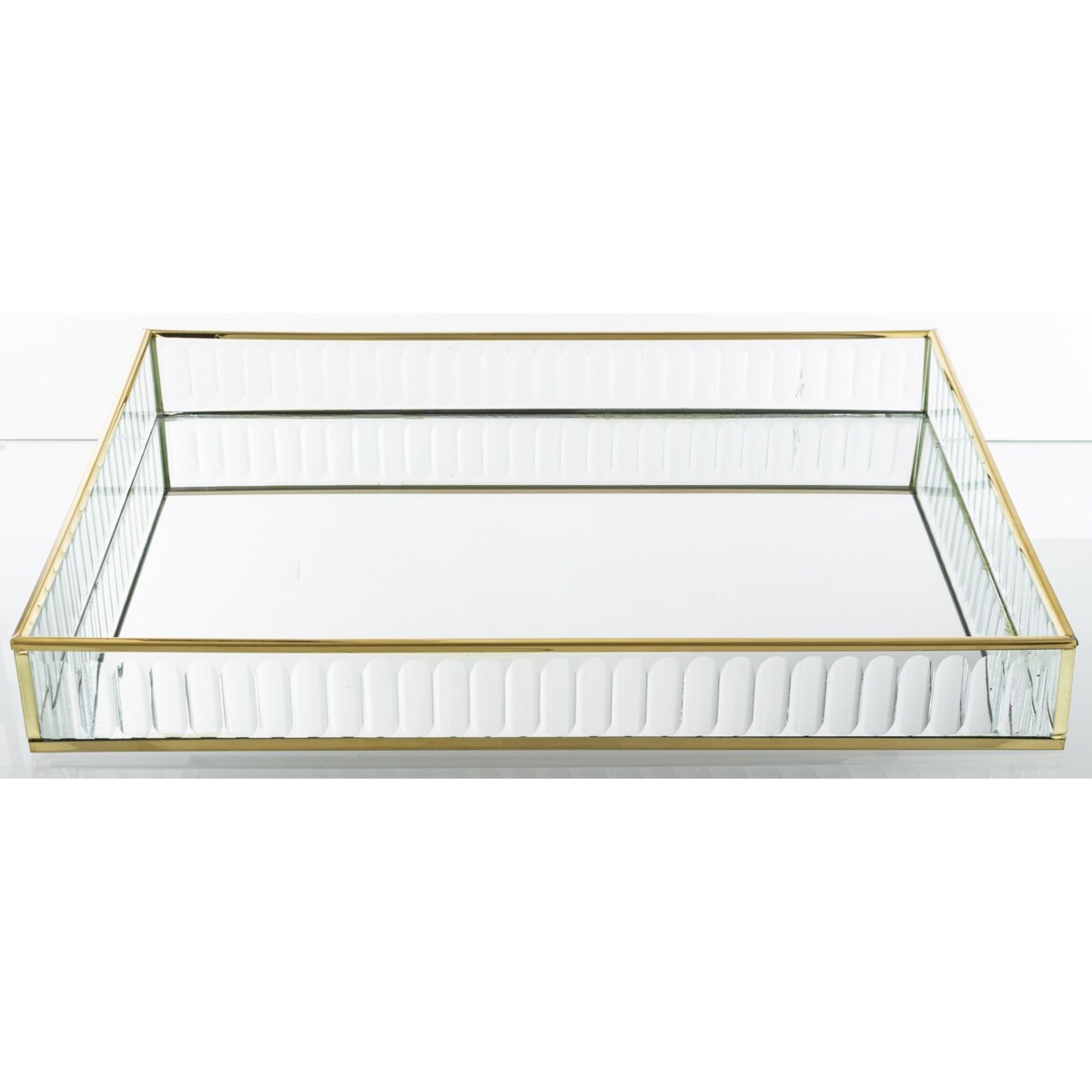 Taca dekoracyjna szklana 35 x25x4,5 cm VETRU prostokątna