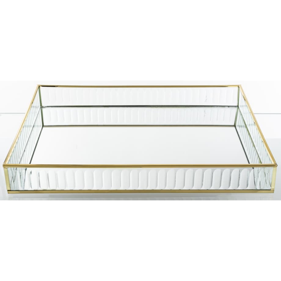 Taca dekoracyjna szklana 35 x25x4,5 cm VETRU prostokątna
