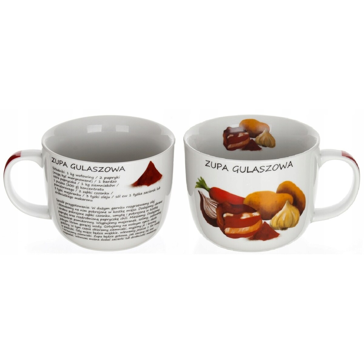 KUBEK miska na zupę DO ZUPY 730 ml GULASZOWA