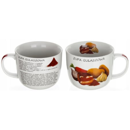 KUBEK miska na zupę DO ZUPY 730 ml GULASZOWA