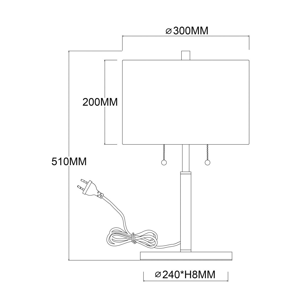 Lampa stojąca Light Prestige Fogo biały 2 x E27 1 szt.