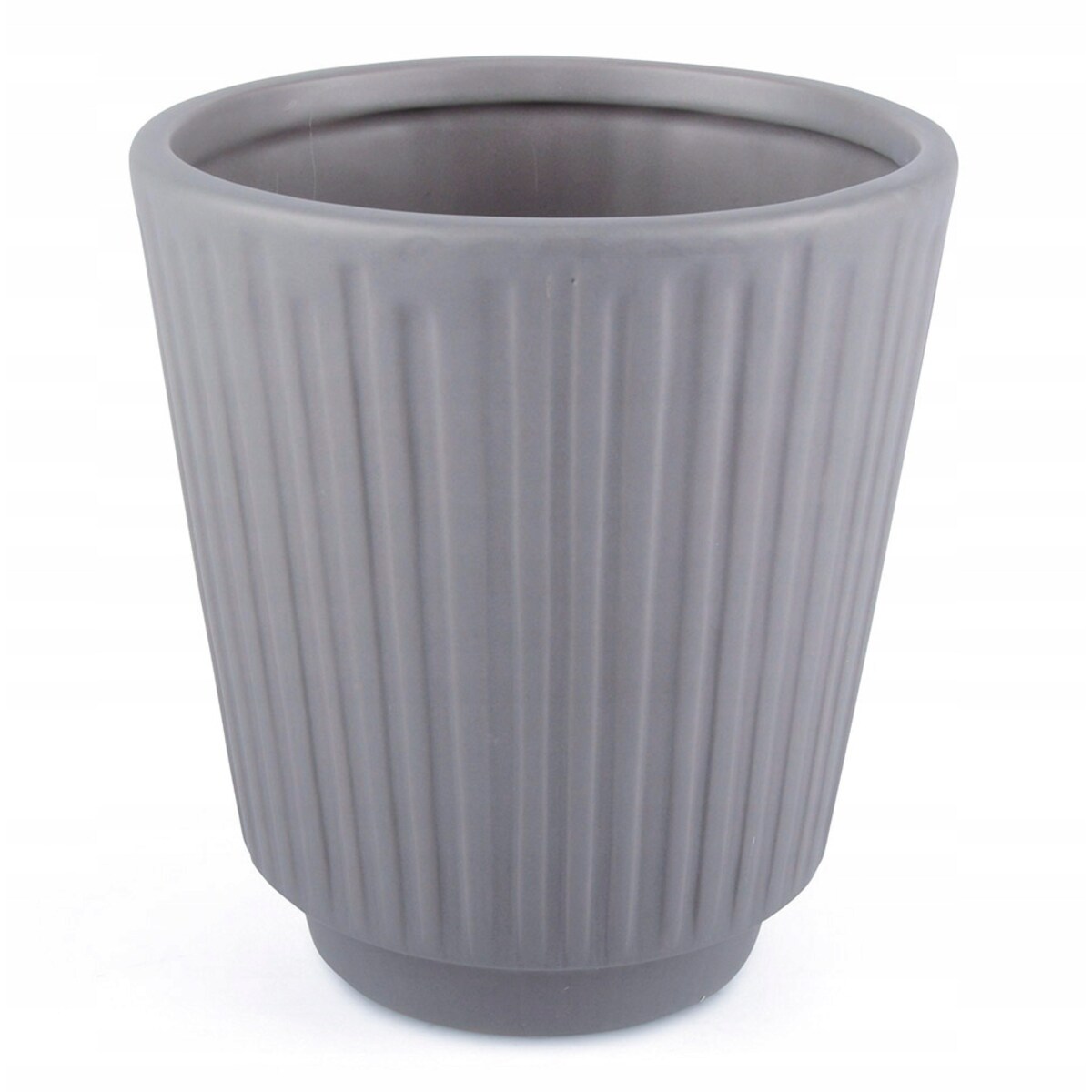 DONICA stojąca CERAMICZNA szara wys. 15cm