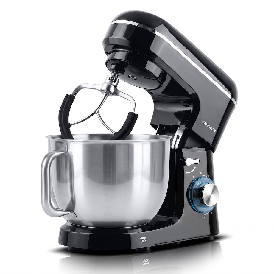Robot kuchenny planetarny mikser Berdsen 1400W 3w1 6l czarno-srebrny 375600