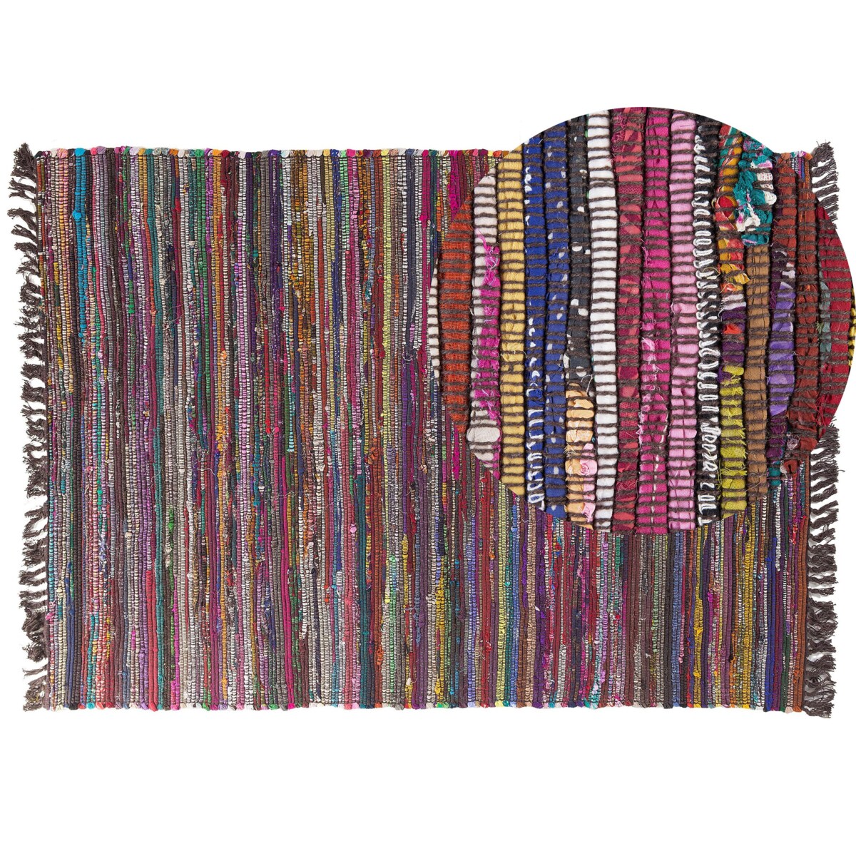 Dywan 140 x 200 cm ciemny wielokolorowy DANCA