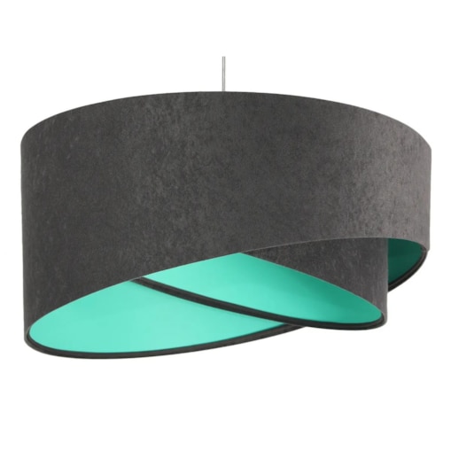 Lampa wisząca GEMSTONE GRAY grafitowa/miętowa